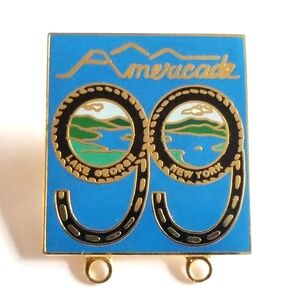 Vintage 99 Americade pin St George New York brooch motorcycle rally 1999
